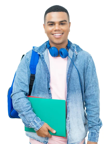 Brazilian male student with braces — Stock Photo, Image