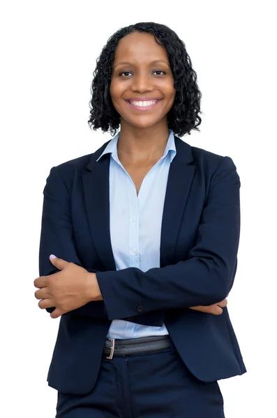 Lachende afrikanische amerikanische Geschäftsfrau — Stockfoto