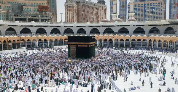 Santa Kaaba Centro Dell Islam Situato Masjid Haram Alla Mecca — Foto Stock