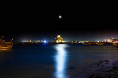 Doha,Qatar 01 January 2020: Background image of Doha islamic museum