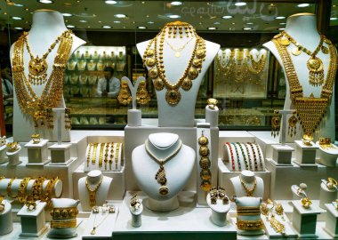 Background image of a jewelery store showcasing the jewelry