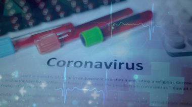 Corona virüs kan testinin arkaplan görüntüsü