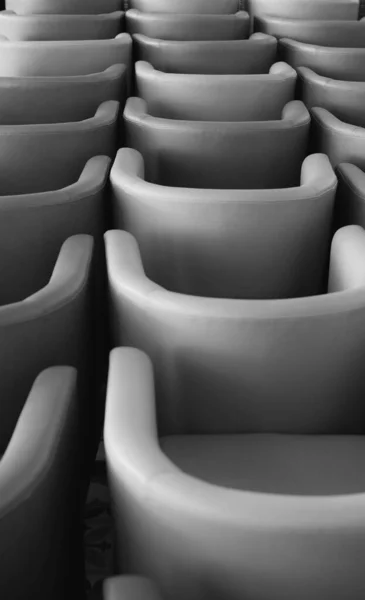 Stack of chairs in a restaurant during corona virus lock down