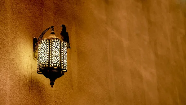 Marocko Stil Lampa Moské Doha Qatar — Stockfoto