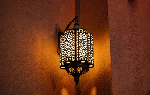 Maroko Styl Lampa Mešitě Doha Katar — Stock fotografie