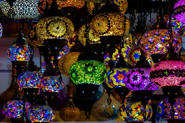 Több Arab Lámpa Egy Pulykaboltban — Stock Fotó