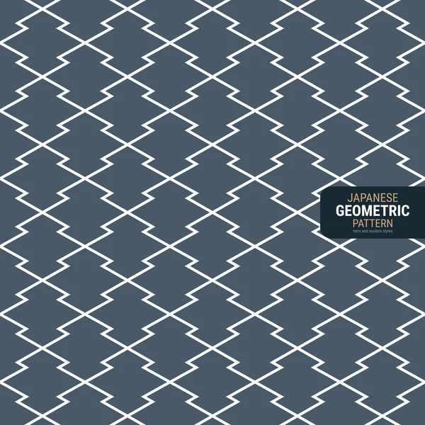 Traditionelle Geometrische Muster Japan Dies Ist Eine Einfache Vektorillustration Mit — Stockvektor