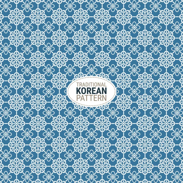 Traditioneel Koreaans Patroon Dit Een Eenvoudige Vectorillustratie Met Een Harmonieuze — Stockvector