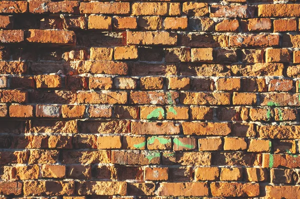 typical old brick wall.crumbling wall
