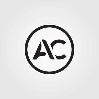 Yaratıcı modern iş tipografi vektör şablonlu ilk Ac Letter logosu. Yaratıcı Soyut Ac Logosu Tasarımı.