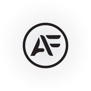 Yaratıcı modern iş tipografi vektör şablonlu ilk Af Harfi Logosu. Yaratıcı Soyut Af Logosu Tasarımı.