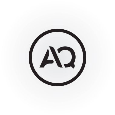 Yaratıcı modern iş tipografi vektör şablonlu ilk Aq Harf Logosu. Yaratıcı Soyut Aq Logo Tasarımı.