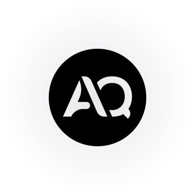 Yaratıcı modern iş tipografi vektör şablonlu ilk Aq Harf Logosu. Yaratıcı Soyut Aq Logo Tasarımı.