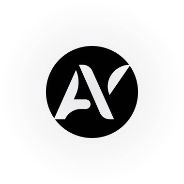 Yaratıcı modern iş tipografisi vektör şablonlu Ay Harfleri Logosu. Yaratıcı Soyut Ay Logosu Tasarımı.