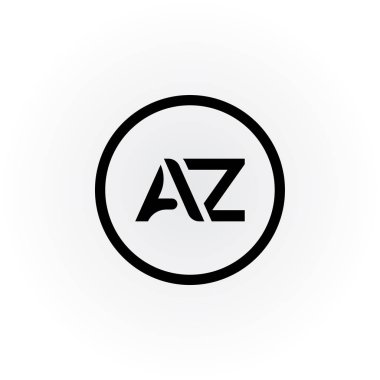 Yaratıcı modern iş tipografi vektör şablonlu Az Harf Logosu. Yaratıcı Az Logo Tasarımı.