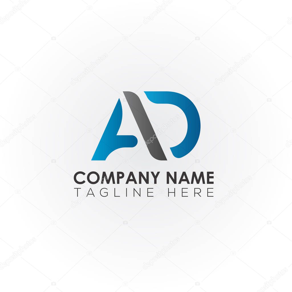 Initial AD Letter Logo With Creative Modern Business Typography Vector Template. Creative Abstract AD Logo Design.