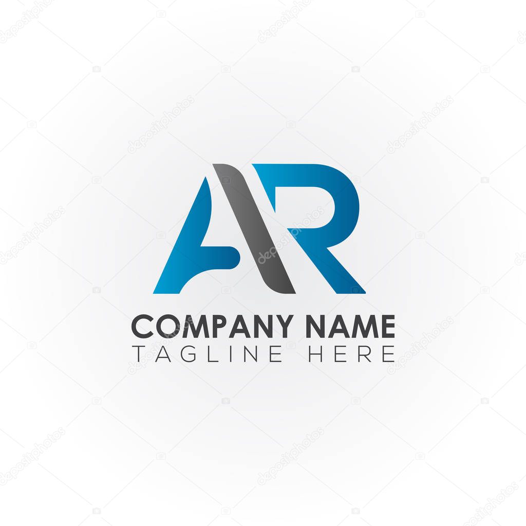Initial AR Letter Logo With Creative Modern Business Typography Vector Template. Creative Abstract AR Logo Design.