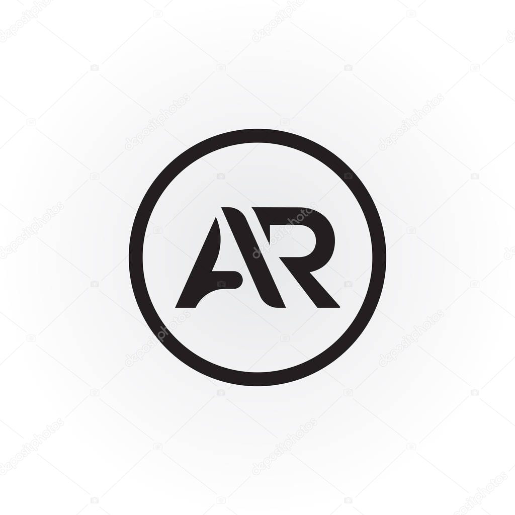 Initial AR Letter Logo With Creative Modern Business Typography Vector Template. Creative Abstract AR Logo Design.