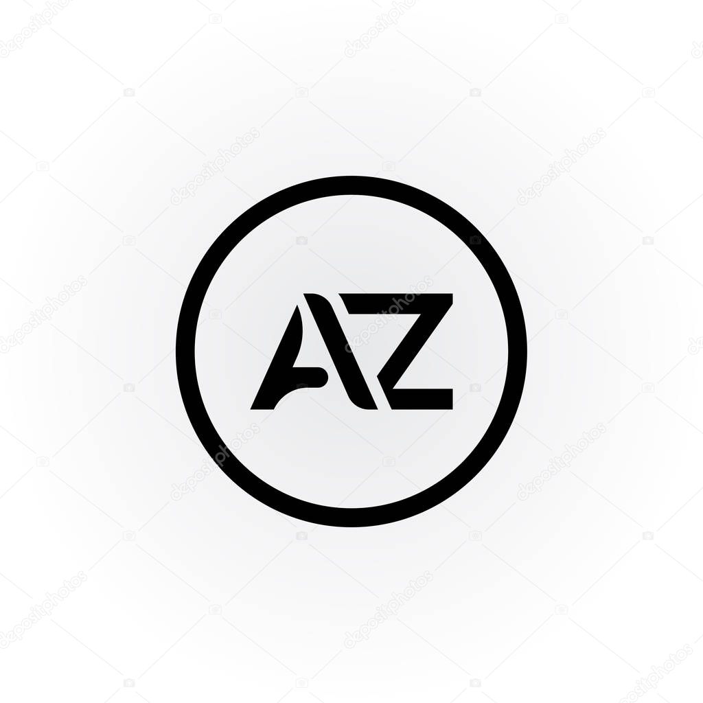 Initial AZ Letter Logo With Creative Modern Business Typography Vector Template. Creative Abstract AZ Logo Design.