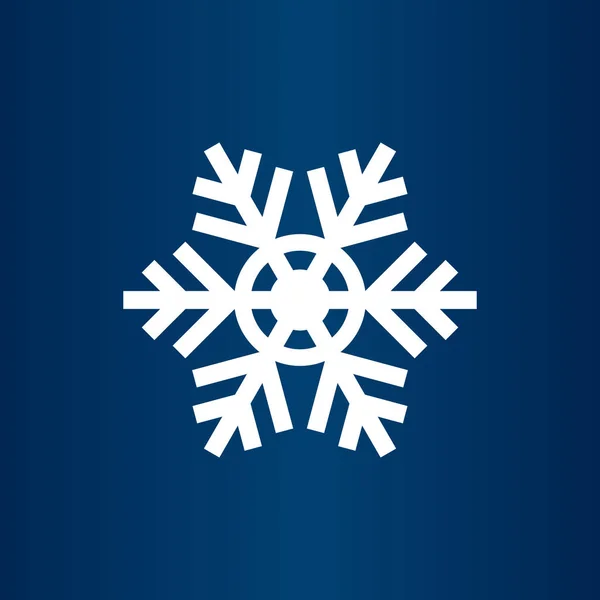 Niedlichen Schneeflocke Symbol Vektor Weihnachtsurlaub Winter Schneeflocke Logo Design Weiße — Stockvektor