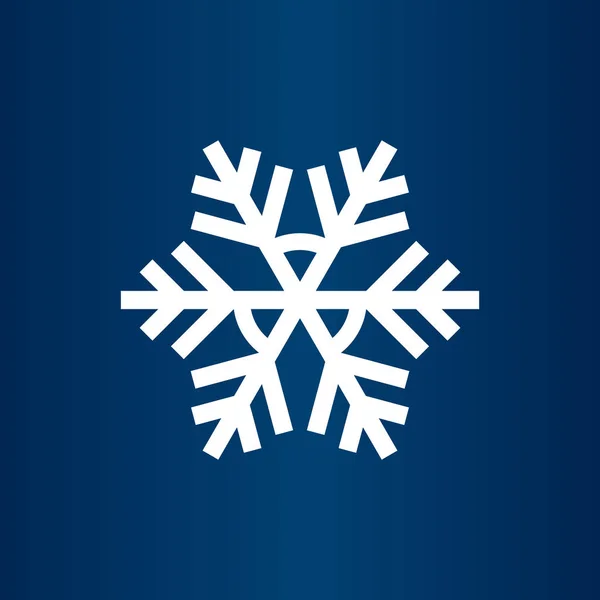 Lindo Copo Nieve Vector Icono Navidad Vacaciones Invierno Copo Nieve — Archivo Imágenes Vectoriales