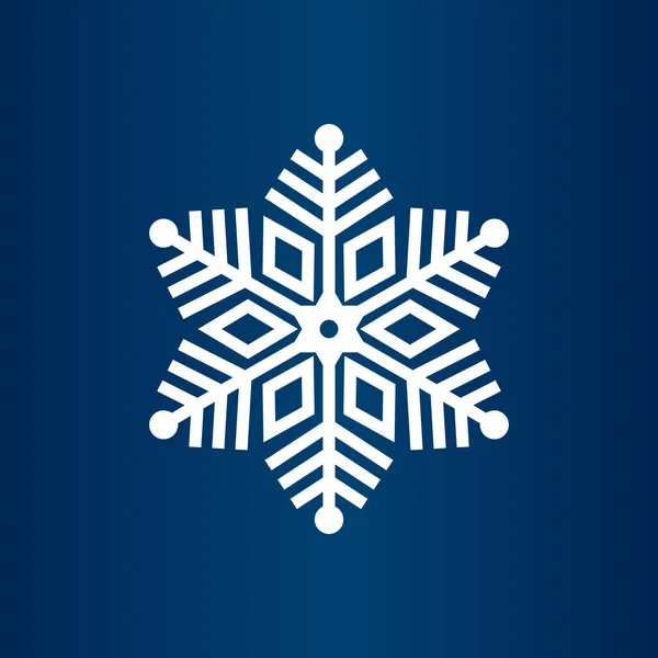 Lindo Copo Nieve Vector Icono Navidad Vacaciones Invierno Copo Nieve — Archivo Imágenes Vectoriales