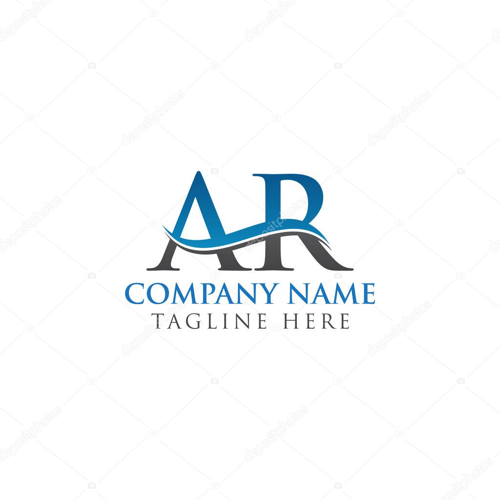 AR Letter Logo With Creative Modern Business Typography Vector Template. Creative Alphabetical AR Logo Design.