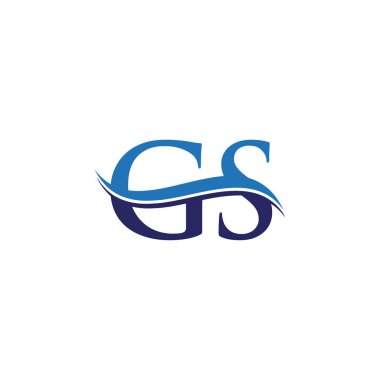 Gs harfi Tip Logo Tasarım Şablonu. Soyut Harf G logosu Tasarımı