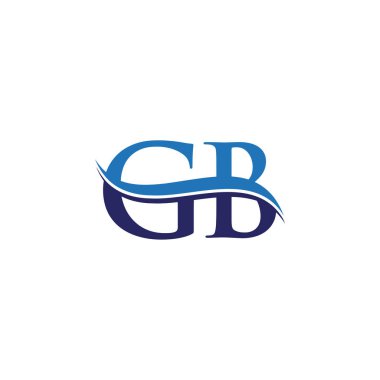 Gb harfi Tip Logo Tasarım Şablonu. Soyut Harf Gb logosu Tasarımı
