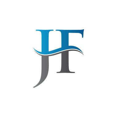 JF letter Type Logo Design vector Template. Abstract Letter JF logo Design vector