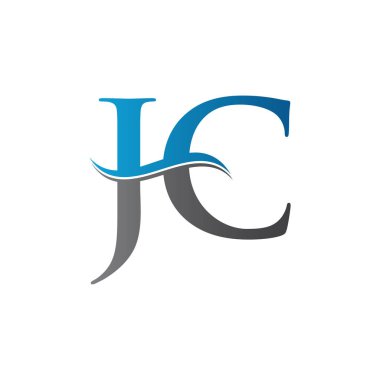 Jc harfi Tip Logo Tasarım Şablonu. Soyut Harf Jc logo Tasarımı