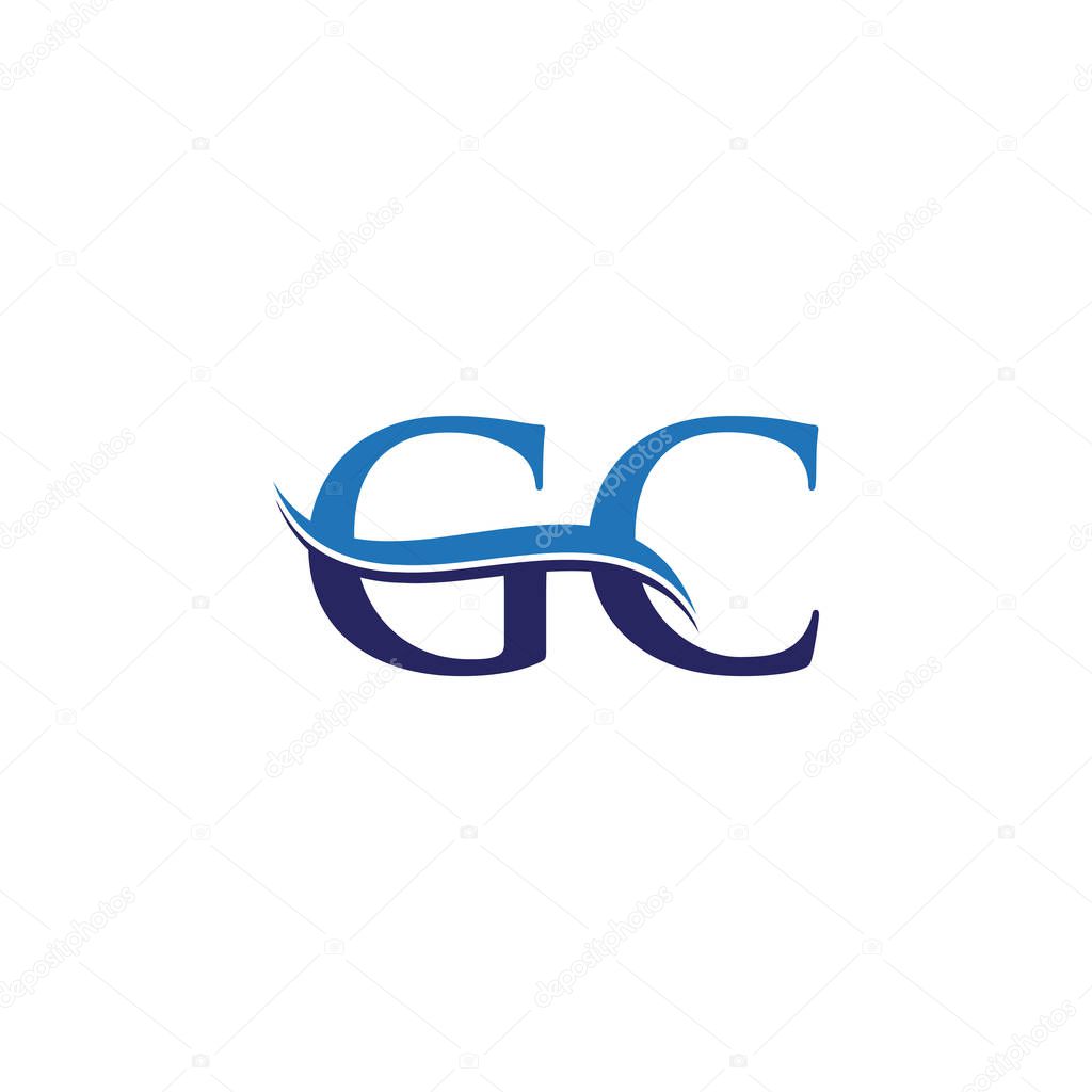 GC letter Type Logo Design vector Template. Abstract Letter GC logo Design