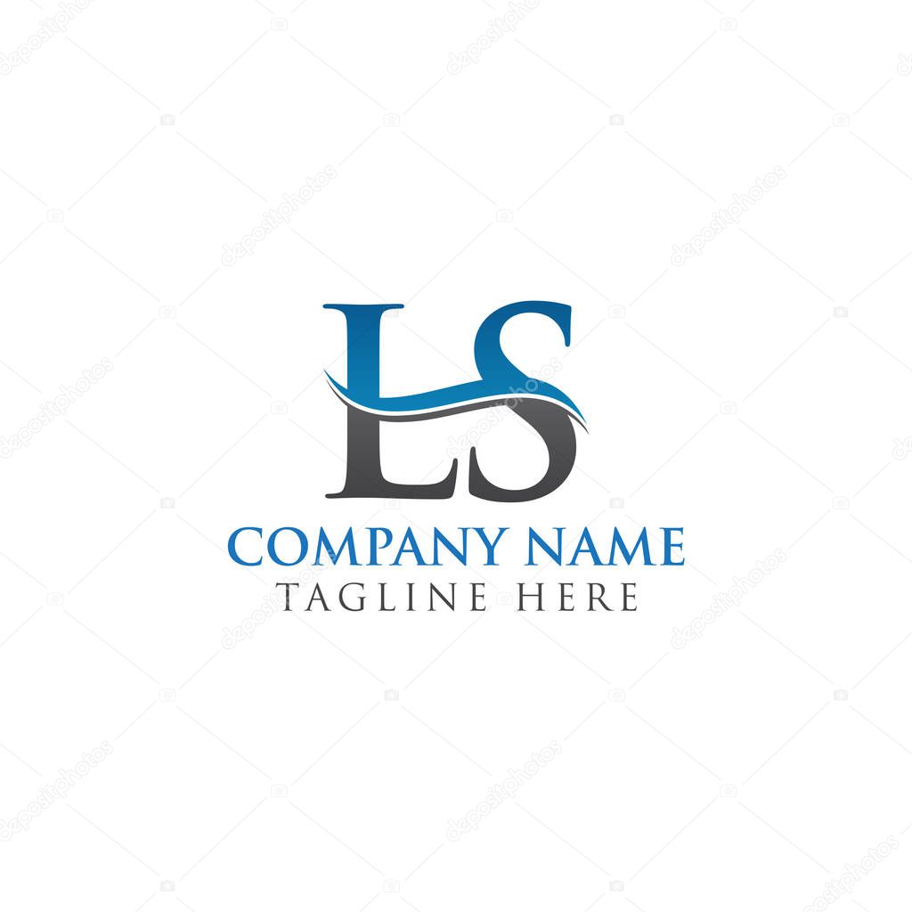 Initial LS letter Logo Design vector Template. Abstract Letter LS logo Design