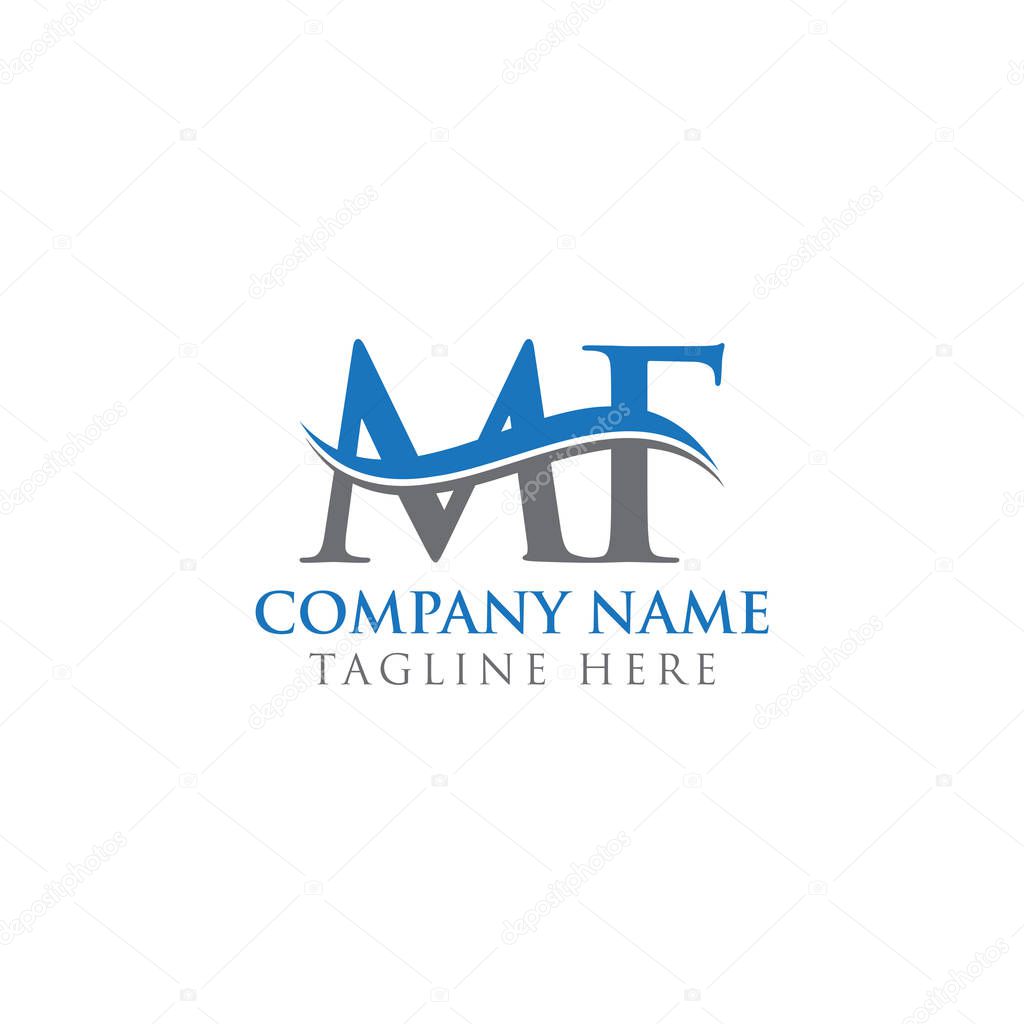 Initial MF letter Logo Design vector Template. Abstract Letter MF logo Design