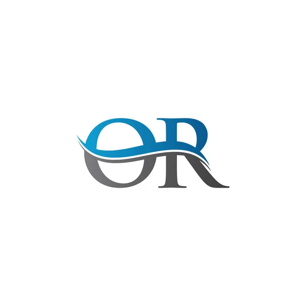 Swoosh Letter Logo Design Vector Template Letter Logo Design — Stockový vektor