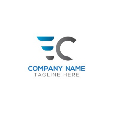 Baş harfler birbirine bağlı logo. Creative Letter Ec Modern Business Logo Vektör Şablonu. Baş Ec Logo Tasarımı