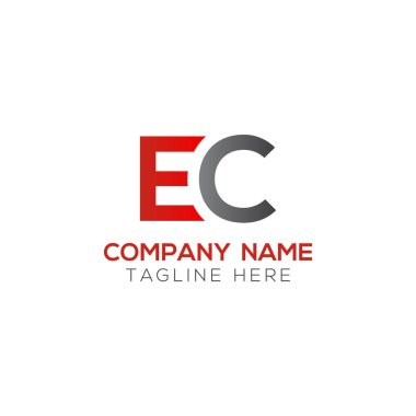 Baş harfler birbirine bağlı logo. Creative Letter Ec Modern Business Logo Vektör Şablonu. Baş Ec Logo Tasarımı