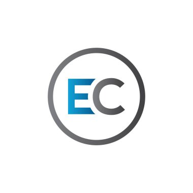 Baş harfler birbirine bağlı logo. Creative Letter Ec Modern Business Logo Vektör Şablonu. Baş Ec Logo Tasarımı