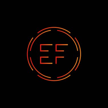 Baş harfler birbirine bağlı logo. Yaratıcı Ef Modern İş Logosu Vektör Şablonu. İlk Ef Logo Tasarımı