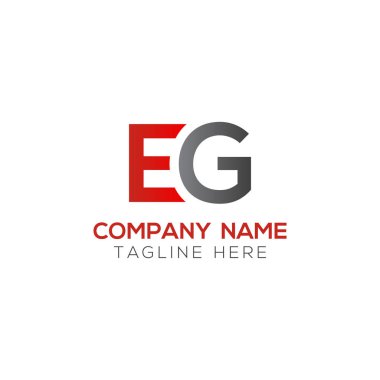 Baş harfler birbirine bağlı logo. Yaratıcı Eg Modern İş Logosu Vektör Şablonu. Baş Eg Logo Tasarımı