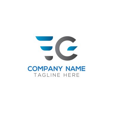 Baş harfler birbirine bağlı logo. Yaratıcı Eg Modern İş Logosu Vektör Şablonu. Baş Eg Logo Tasarımı