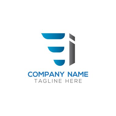 Baş harfler birbirine bağlı logo. Yaratıcı Letter Ei Modern Business Logo Vektör Şablonu. İlk Ei Logo Tasarımı