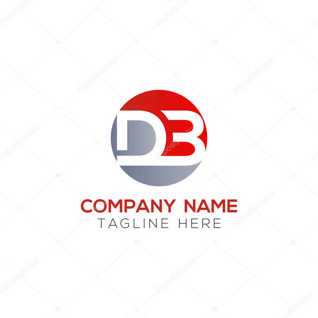 Initial DB Letter Logo With Creative Typography Vector Template. Creative Abstract Letter DB Logo Design