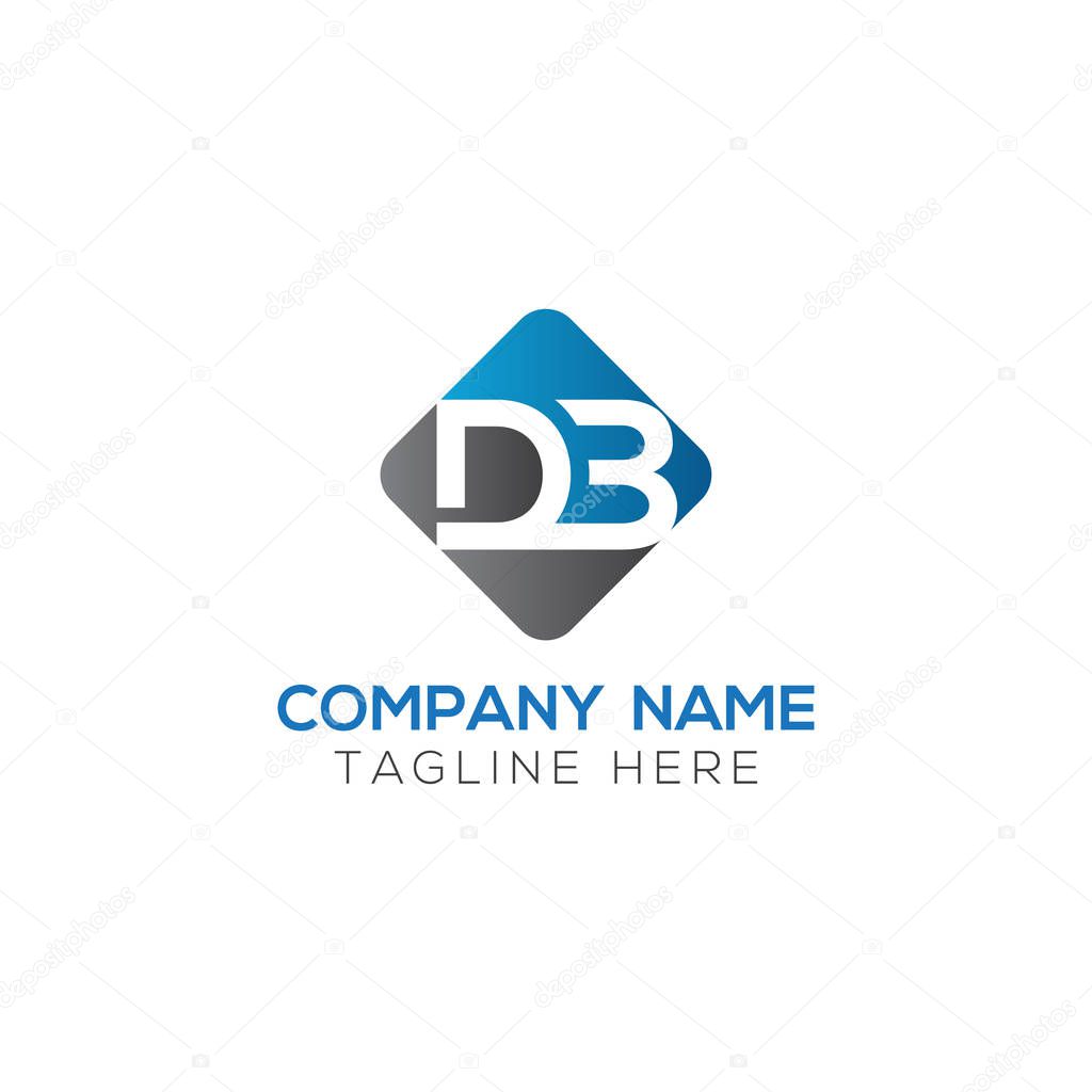 Initial DB Letter Logo With Creative Typography Vector Template. Creative Abstract Letter DB Logo Design