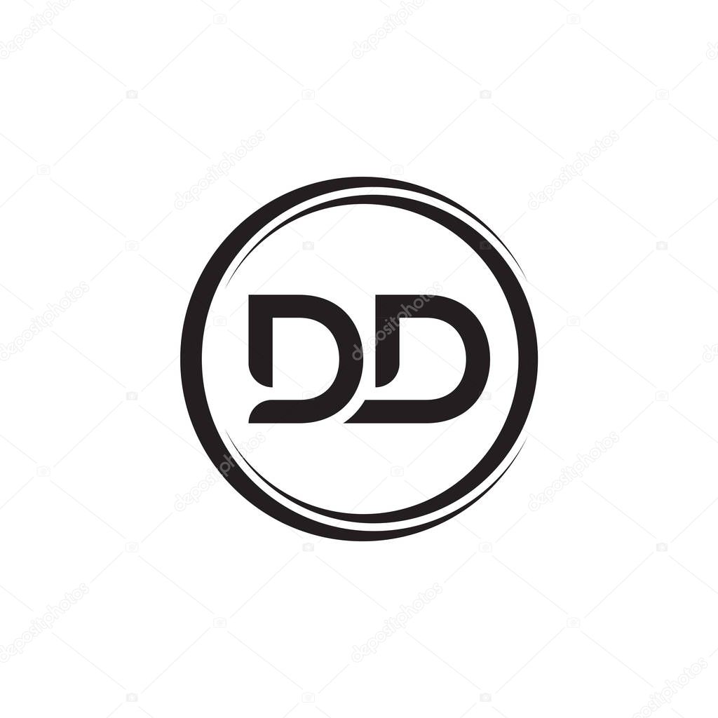 Initial DD Letter Logo With Creative Typography Vector Template. Creative Abstract Letter DD Logo Design