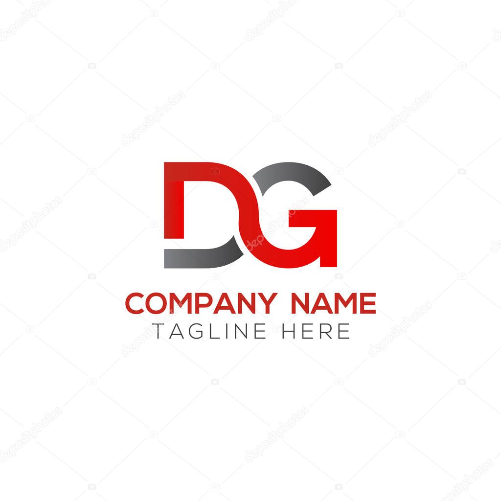 Initial DG Letter Logo With Creative Typography Vector Template. Creative Abstract Letter DG Logo Design
