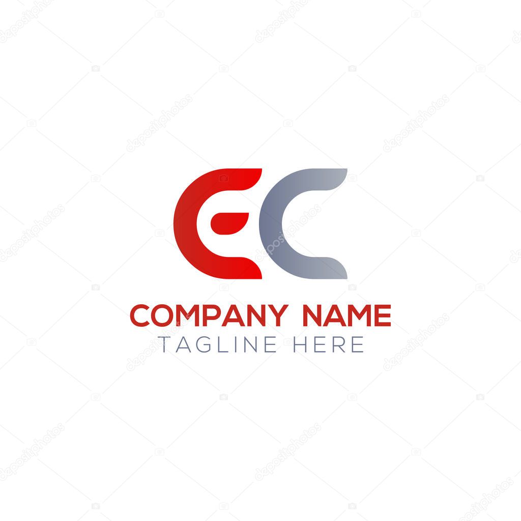 Initial EC Letter Linked Logo. Creative Letter EC Modern Business Logo Vector Template. Initial EC Logo Design
