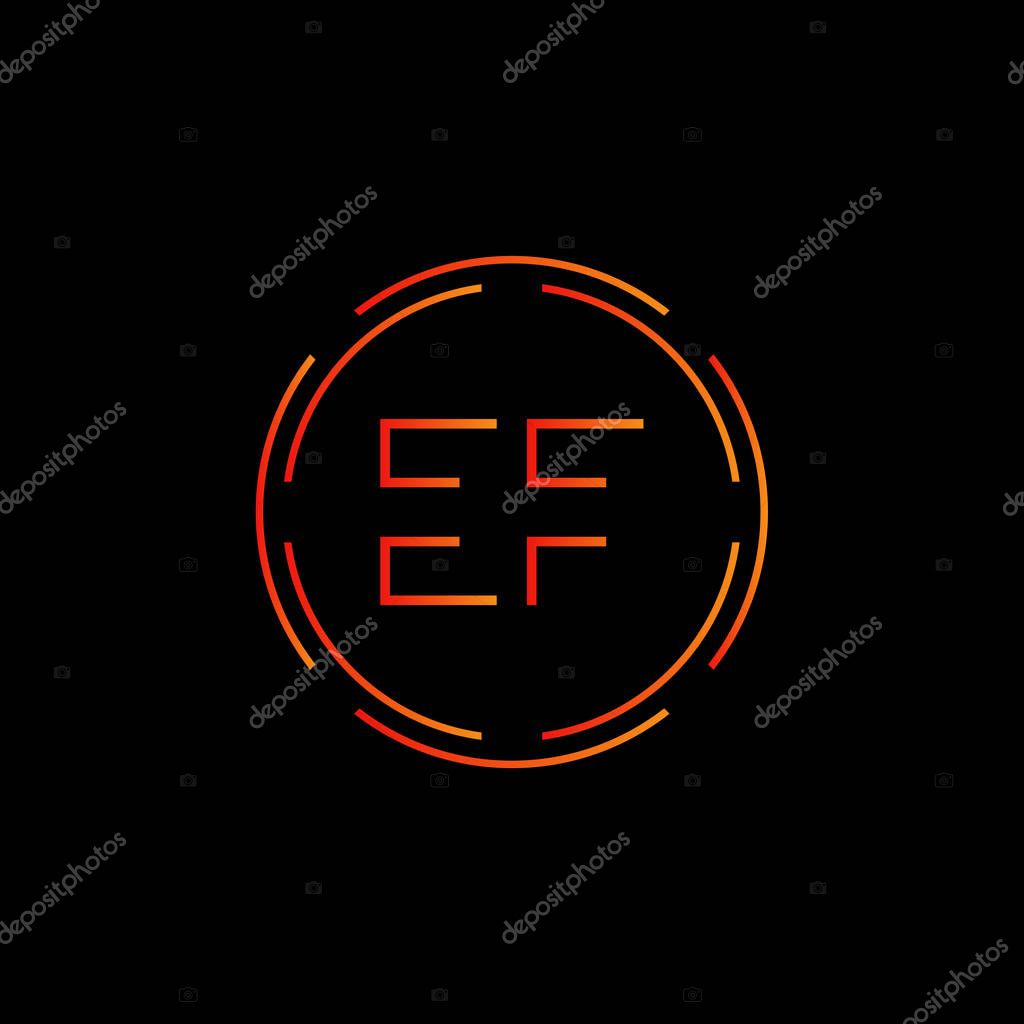 Initial EF Letter Linked Logo. Creative Letter EF Modern Business Logo Vector Template. Initial EF Logo Design