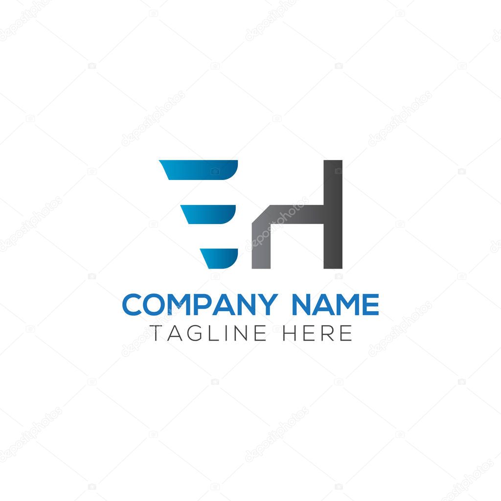 Initial EH Letter Linked Logo. Creative Letter EH Modern Business Logo Vector Template. Initial EH Logo Design
