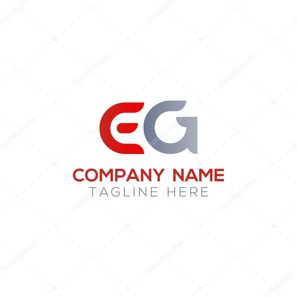Initial EG Letter Linked Logo. Creative Letter EG Modern Business Logo Vector Template. Initial EG Logo Design